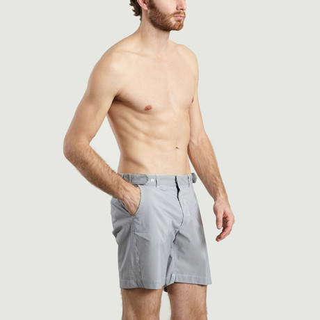 Smart Swim Shorts // Blue Stripes (XS)
