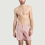 Smart Swim Shorts // Red Stripes (M)