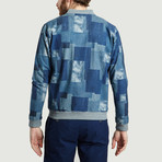 Patchwork Short Jacket // Blue (XS)
