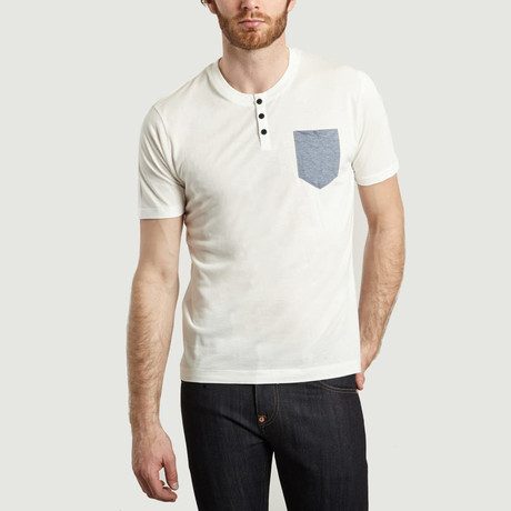 Tunisian Collar Polo Shirt // Off White (XS)