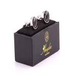 Exclusive Cufflinks Gift Box // Silver + Black Temperature (Fully Functional)