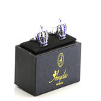 Exclusive Cufflinks Gift Box // Silver Diamond Crowns