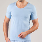 Knit Sleep Scoop Neck Shirt // Lavender (XL)