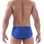 Cotton Low Rise Briefs // Persian Red + Blue Danube // 5 Pack (M)