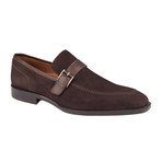 Cross Strap Loafer  // Brown Suede (Euro: 42)