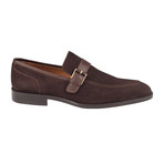 Cross Strap Loafer  // Brown Suede (Euro: 41)