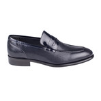 Embossed Penny Loafer // Black Patent (Euro: 40)