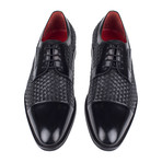 Woven Derby // Black Patent (Euro: 43)