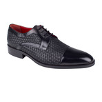 Woven Derby // Black Patent (Euro: 43)