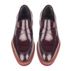 Patent Leather Penny Loafer // Burgundy (Euro: 40)