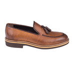 Embossed Tassel Loafer // Tobacco Straw (Euro: 41)