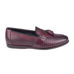 Woven Loafer // Burgundy Straw (Euro: 43)