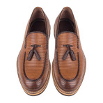 Embossed Tassel Loafer // Tobacco Straw (Euro: 41)