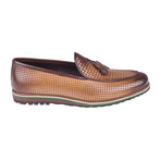 Embossed Tassel Casual Loafer  // Tobacco Straw (Euro: 42)