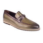 Perforated Loafer // Green Straw (Euro: 42)