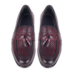 Woven Loafer // Burgundy Straw (Euro: 43)