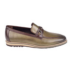 Perforated Loafer // Green Straw (Euro: 42)