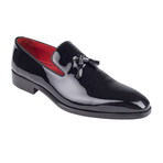 Patent Leather Tassel Loafer // Black (Euro: 44)