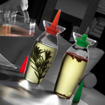 Olea Glass Oil Cruet (White)