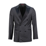 Brunello Cucinelli // Satin Trim Double Breasted Tuxedo Suit // Gray (Euro: 50)