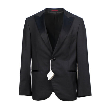 Brunello Cucinelli // Wool Blend Satin Tuxedo Suit // Charcoal Gray (Euro: 52)