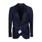 Wool Silk Satin Lapels Tuxedo Suit // Blue (Euro: 46)