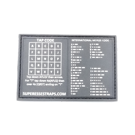 Morse Code Comms Velcro Patch Storage Pocket