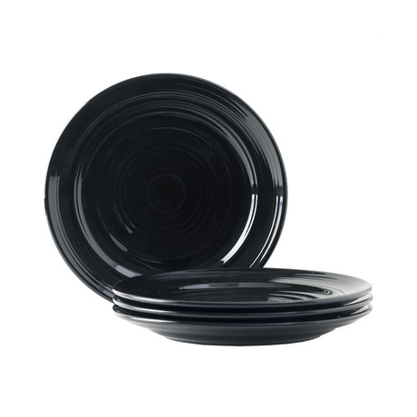 Round Dinner Plates // Set of 4 (Black)