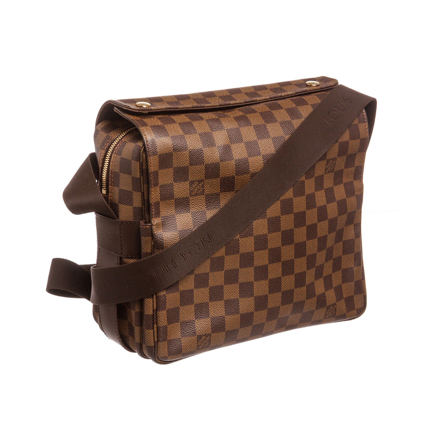 Louis Vuitton // Damier Ebene Naviglio Messenger Bag // SR0096 // Pre-Owned - Louis Vuitton ...