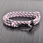 Anchor Cord Wrap Bracelet // White