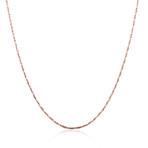 Rose Gold London Chain Necklace (16"L)