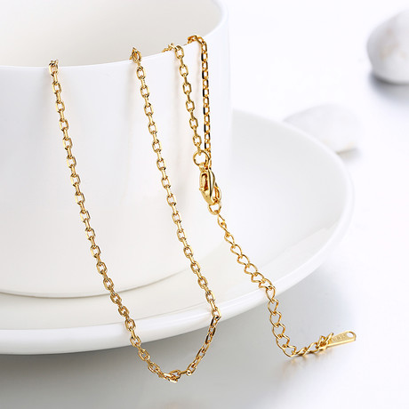 Gold London Chain Necklace (16"L)