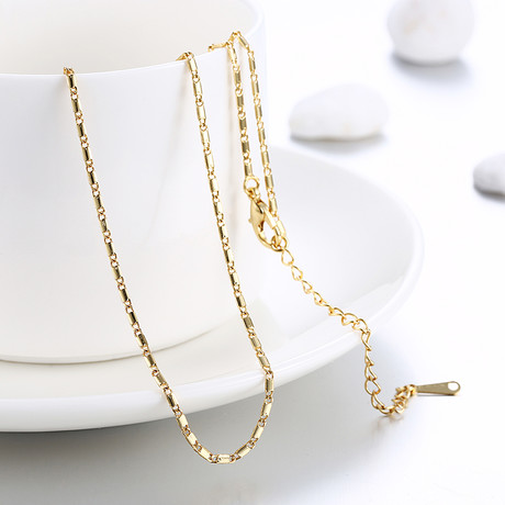 Gold Classic Chain Necklace (16"L)