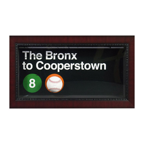 Yogi Berra Subway Sign + Signed Baseball