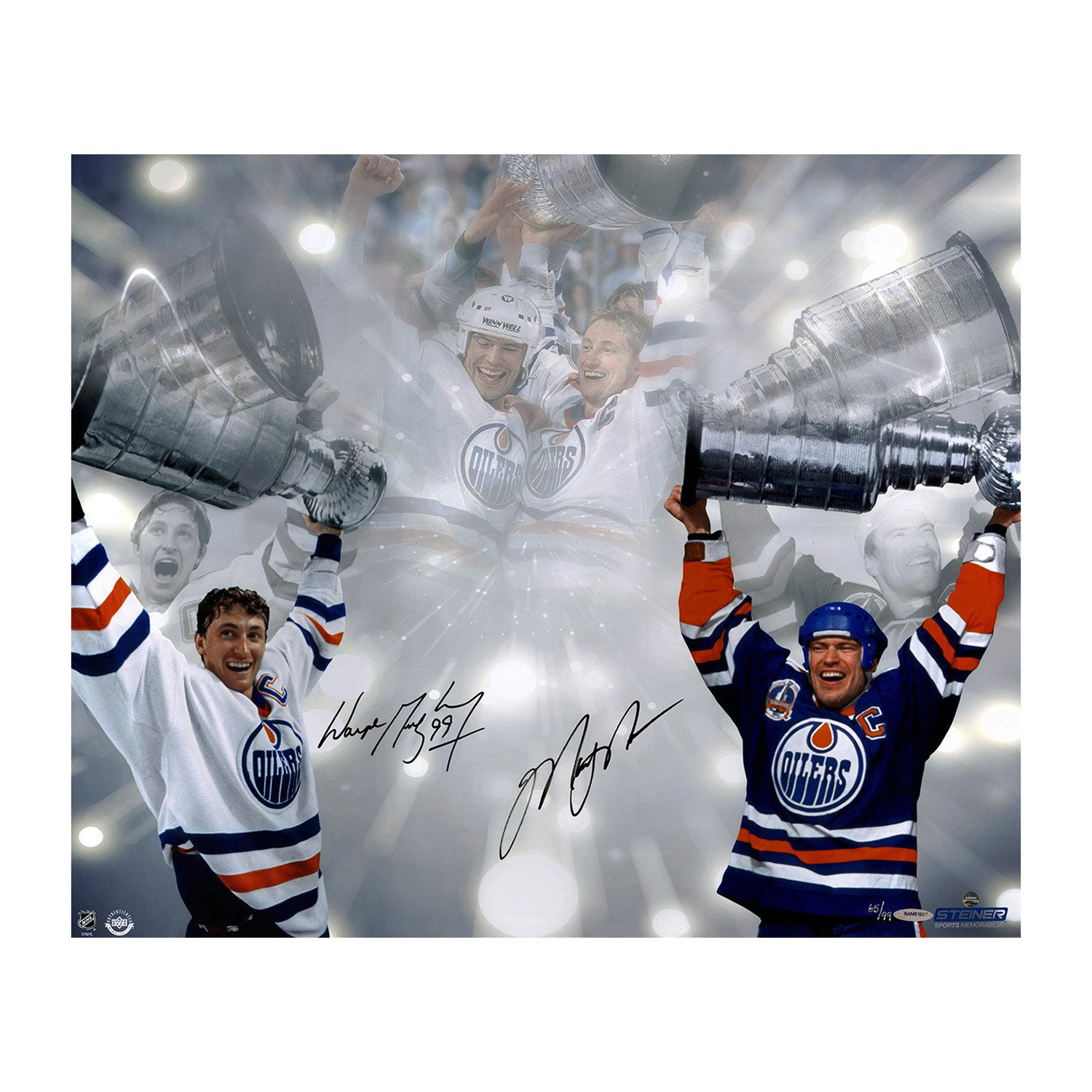 Edmonton Oilers Wayne Gretzky And Mark Messier