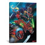 Deadpool Corps // 2010 #1 // The Deadpool Corps Jumping Through Space (26"W x 18"H x 0.75"D)