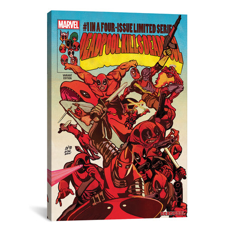 Deadpool Kills Deadpool // 2013 #1 // Del Mundo Cover (26"W x 18"H x 0.75"D)