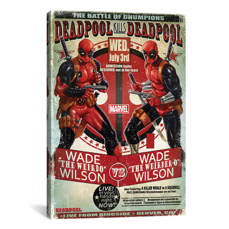 Deadpool Kills Deadpool // 2013 #1 // Mile High Comics Exclusive Cover (26"W x 18"H x 0.75"D)