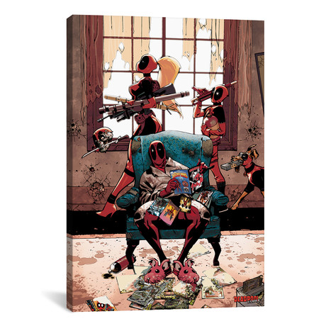 Deadpool Family // 2010 #1 // Wade With Both Slippers On Cover (26"W x 18"H x 0.75"D)
