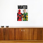 Deadpool Max 2 // 2011 #1 // Deadpool + Bob Agent Of Hydra Mugshot Wanted Sign (26"W x 18"H x 0.75"D)