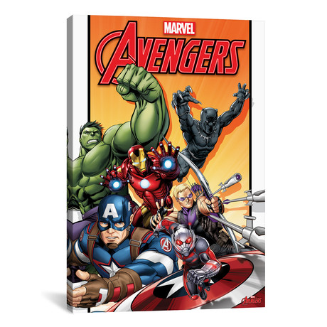 Marvel's Avengers // Group Shot Of Action Poses (26"W x 18"H x 0.75"D)