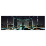 Brooklyn Bridge At Night Canvas