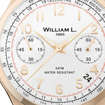 William L. 1985 Vintage Style Chronograph Quartz // WLOR01BCORCM