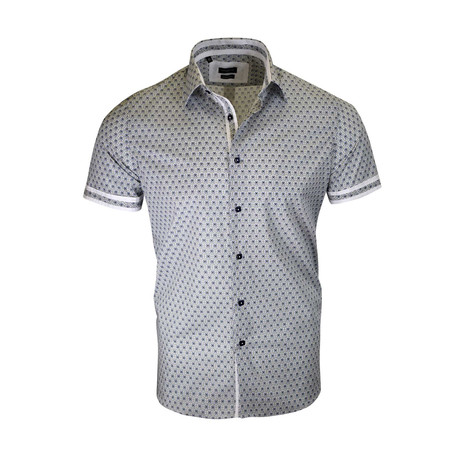Marco Modern-Fit Short-Sleeve Dress Shirt // White (XS)