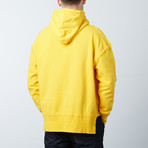 Pullover Hi-Lo Hoodie // Yellow (L)