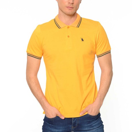 Accented Polo // Yellow (X-Large)