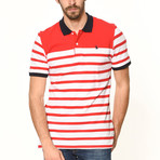 Striped Polo // Red (XX-Large)
