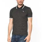 Textured Classic Polo // Black (X-Large)