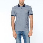 Two-Toned Polo // Dark Blue (Small)