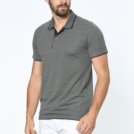 Subtle Accent Polo // Anthracite (Small)